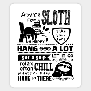 Advice from a Sloth Sticker